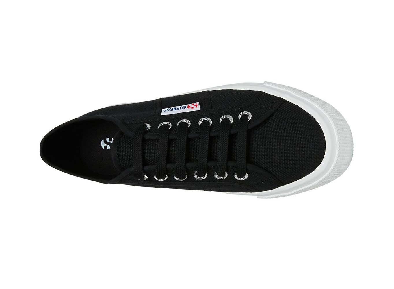 Platform Feminino Pretas/Branco - Superga 2790 Tank - EVAZP-2097